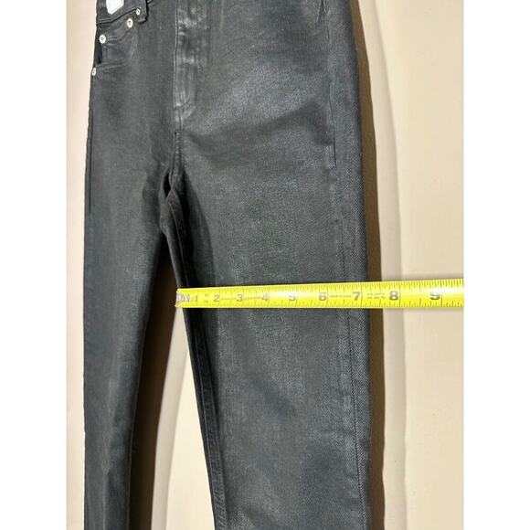 Rag & Bone Nina Coated High-Rise Skinny Jeans Black SZ 26 - Picture 9 of 10